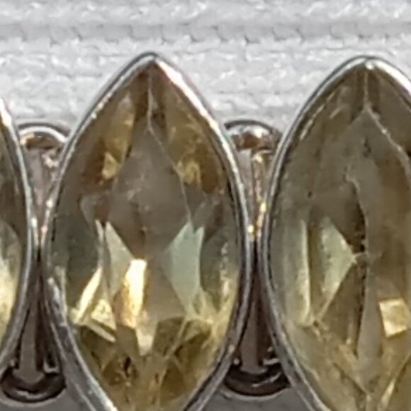 Stunning 'Bike Chain' style citrine bracelet - Picture 3 of 4